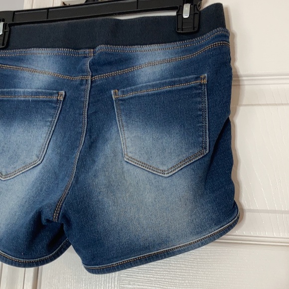 No boundaries blue black chambray denim blue Jean shorty shorts short shorts - Picture 7 of 17